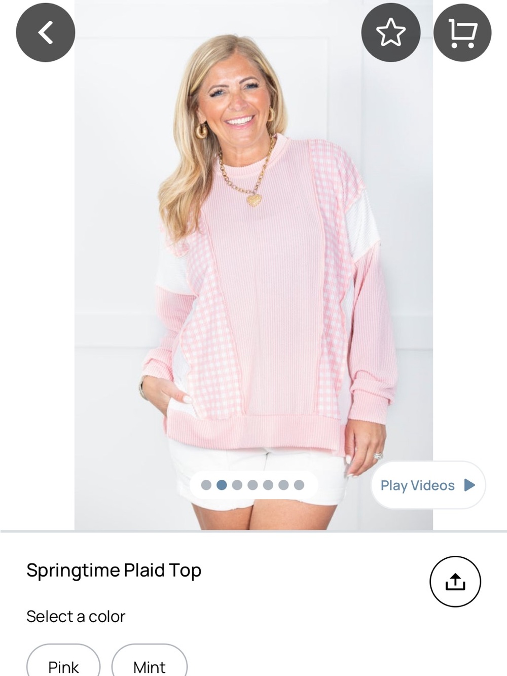 Plaid top